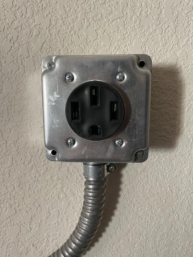 NEMA 14-50 outlet installed for Electrical Panel Upgrade in Stratmoor